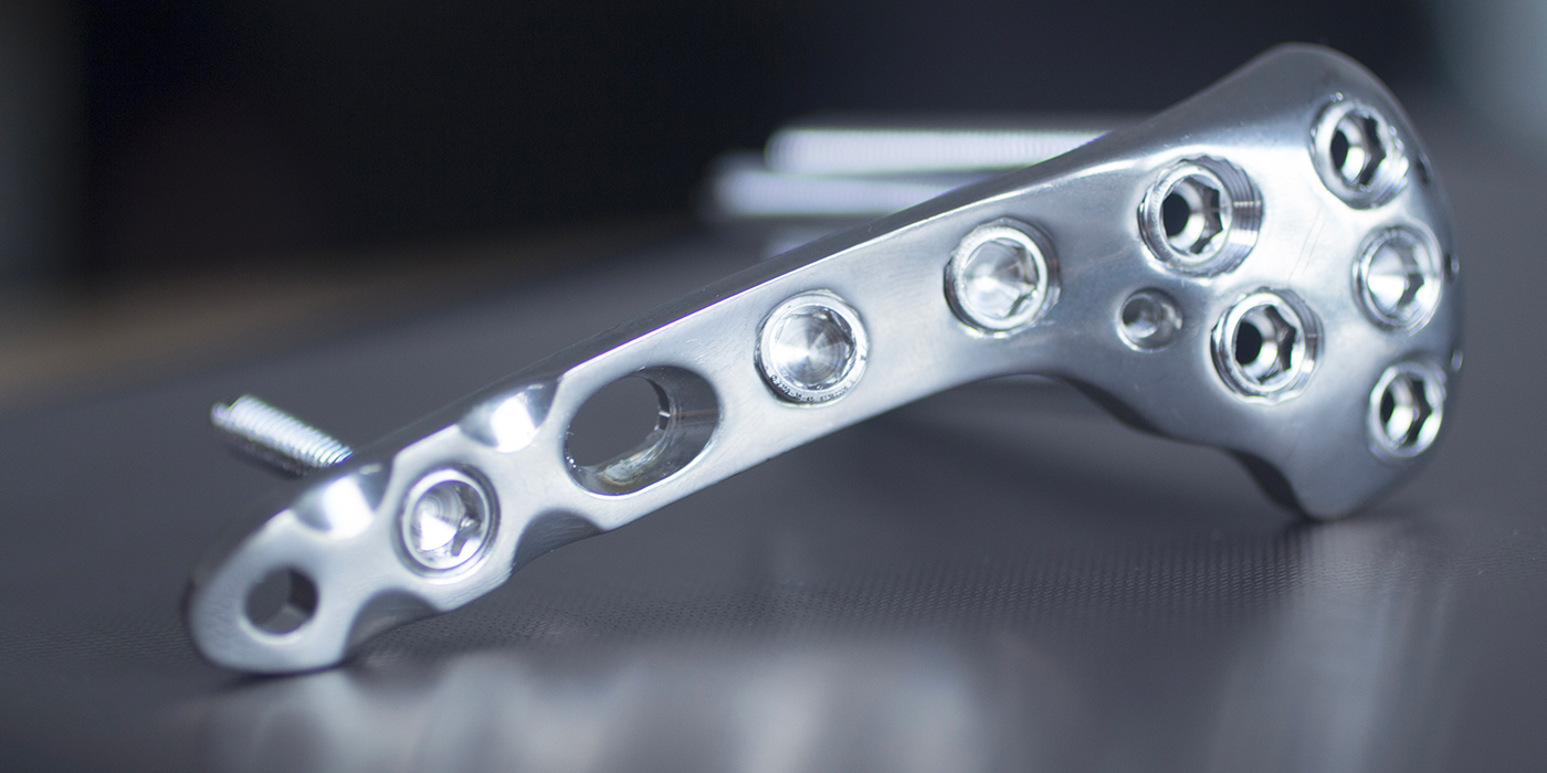 Close-up photo of an orthopedic implant